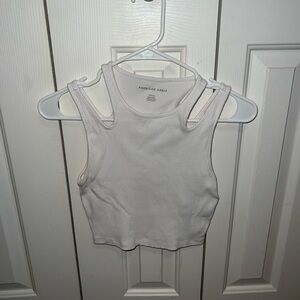 American Eagle Cut Out Shoulder Crop Tank